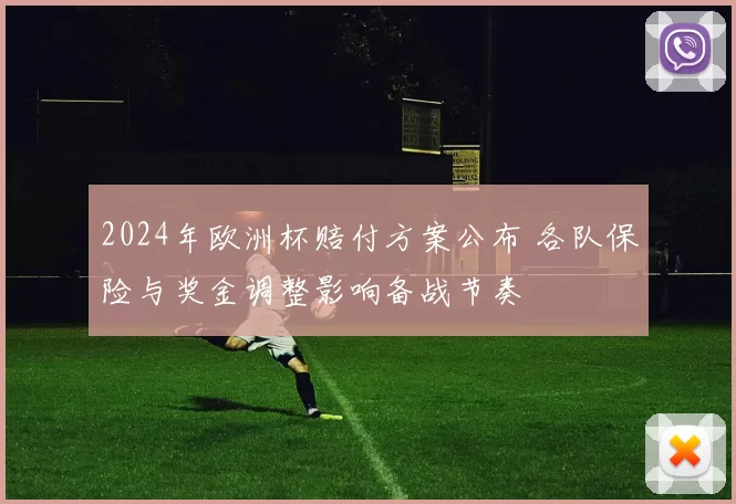 2024年欧洲杯赔付方案公布 各队保险与奖金调整影响备战节奏